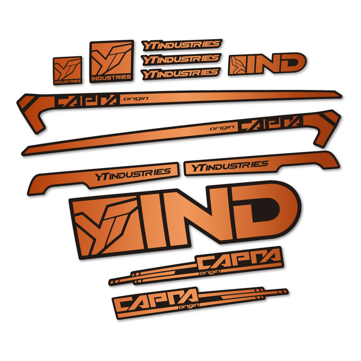 Stickers cadre vélo YT Capra AL 2015 autocollant vinyle