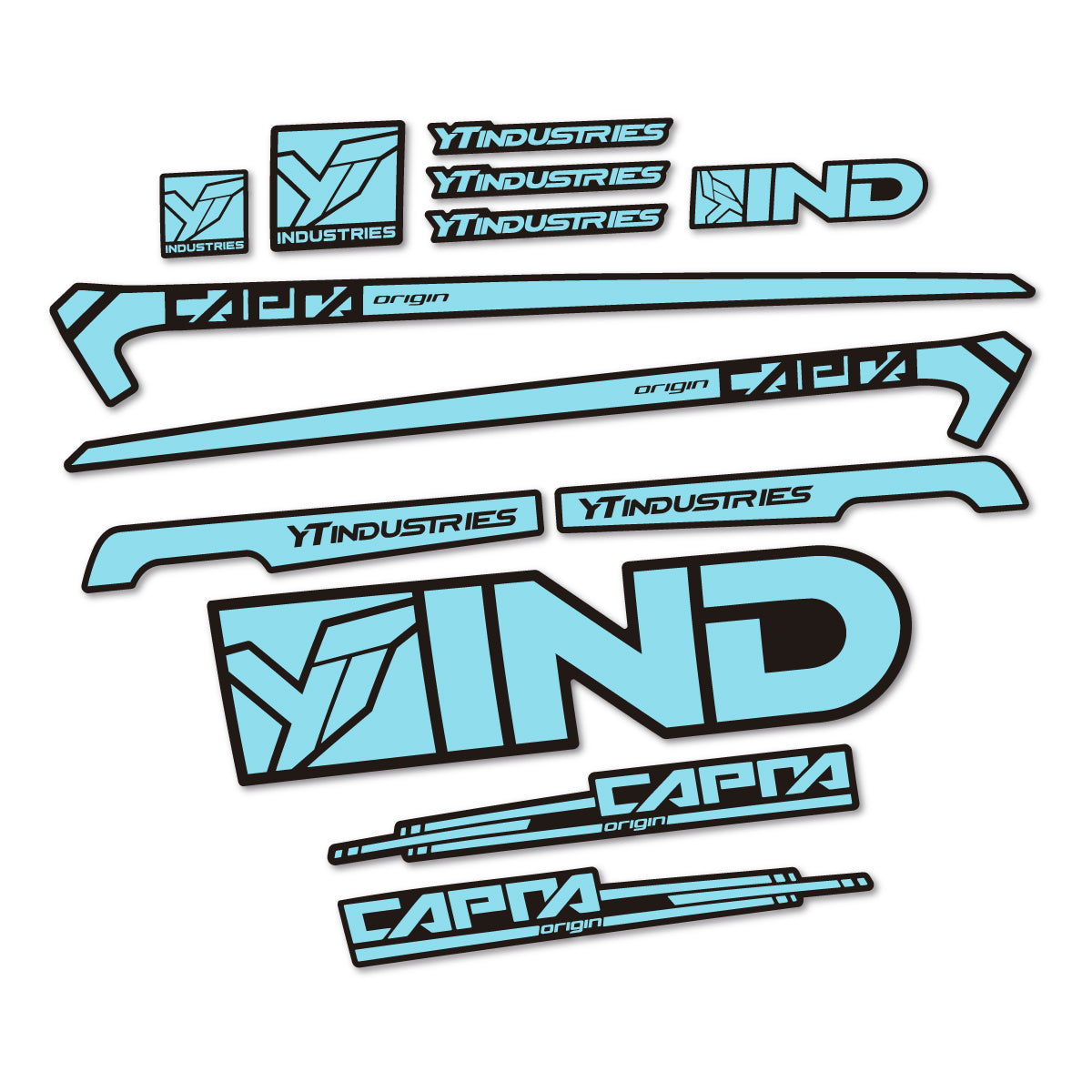 Stickers cadre vélo YT Capra AL 2015 autocollant vinyle
