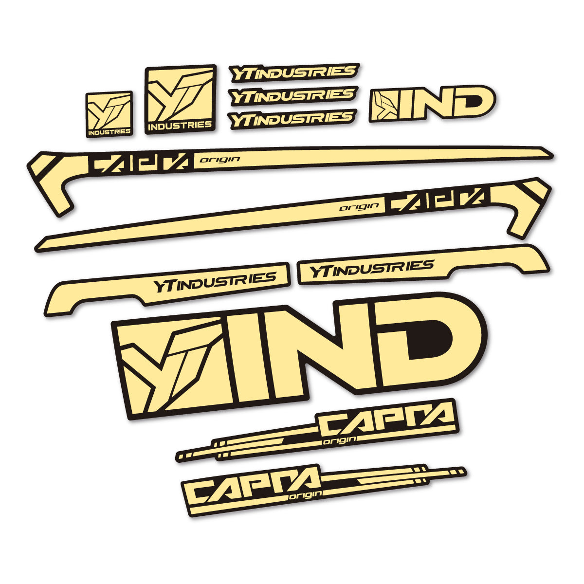 Stickers cadre vélo YT Capra AL 2015 autocollant vinyle