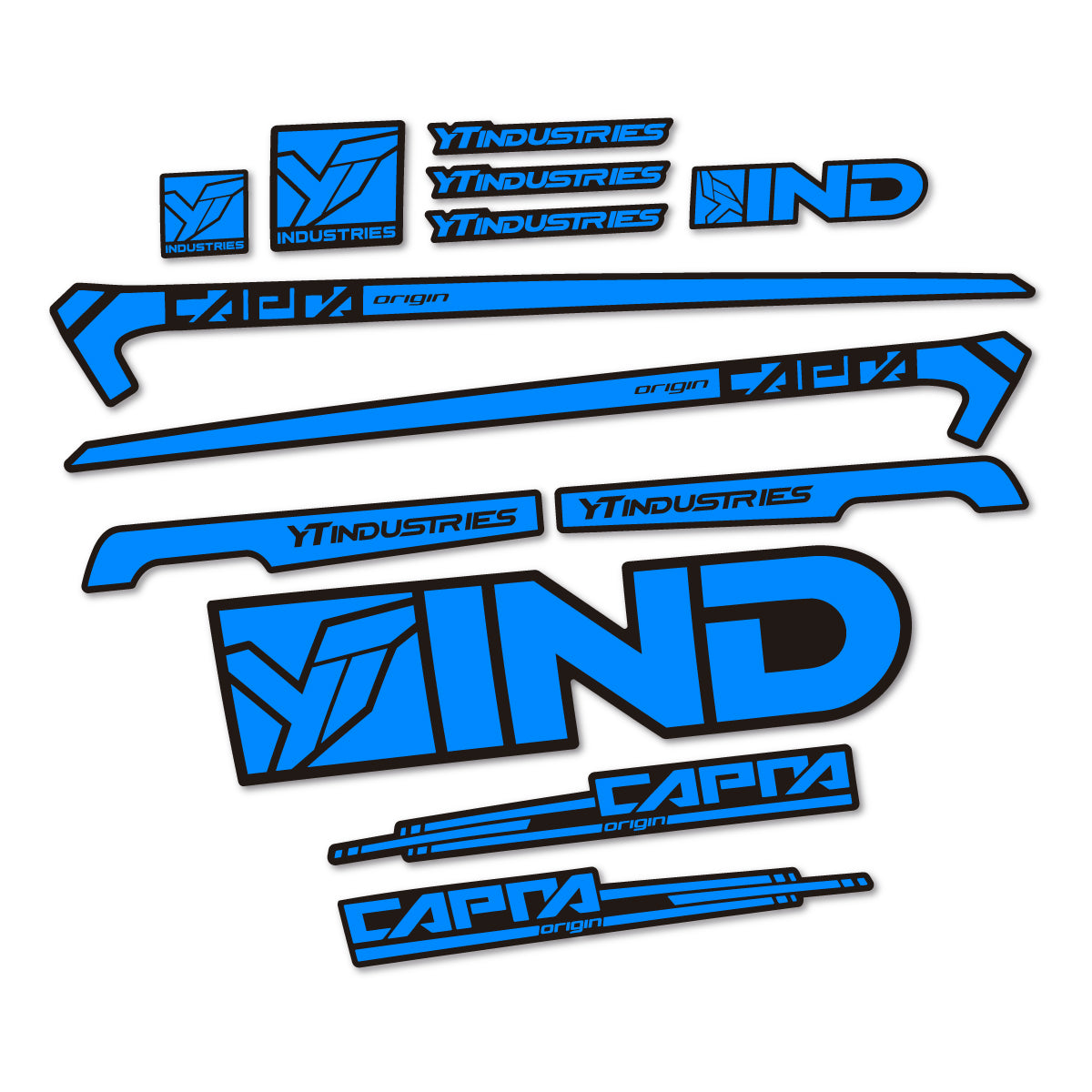 Stickers cadre vélo YT Capra AL 2015 autocollant vinyle