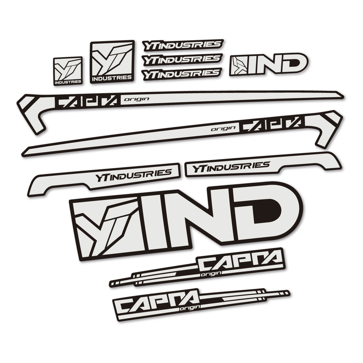 Stickers cadre vélo YT Capra AL 2015 autocollant vinyle
