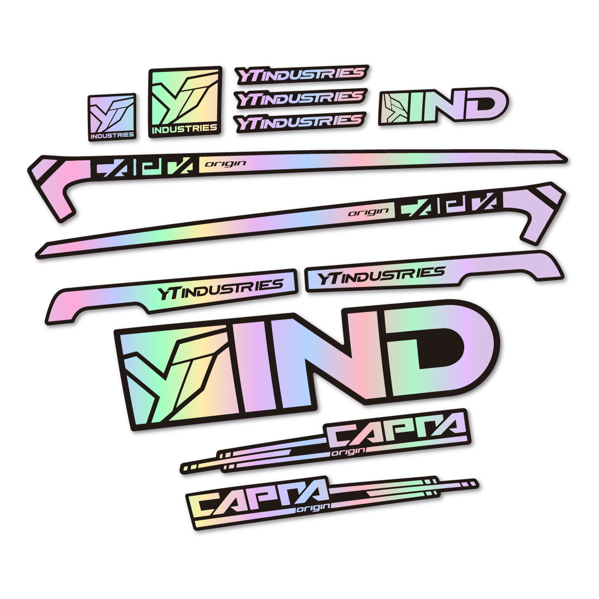 Stickers cadre vélo YT Capra AL 2015 autocollant vinyle