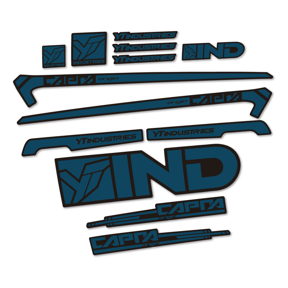 Stickers cadre vélo YT Capra AL 2015 autocollant vinyle