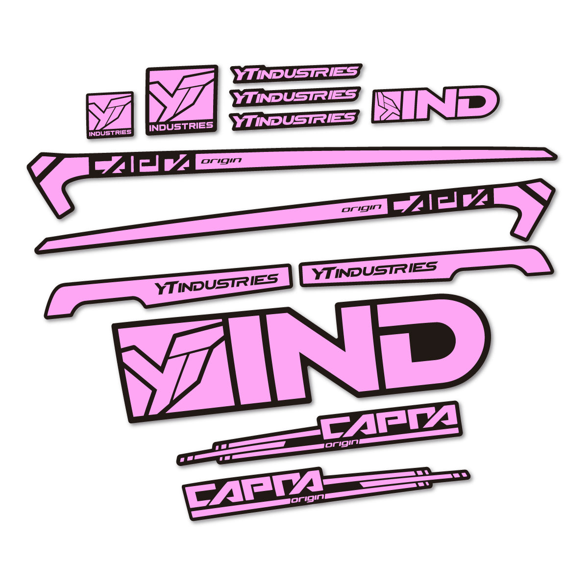 Stickers cadre vélo YT Capra AL 2015 autocollant vinyle