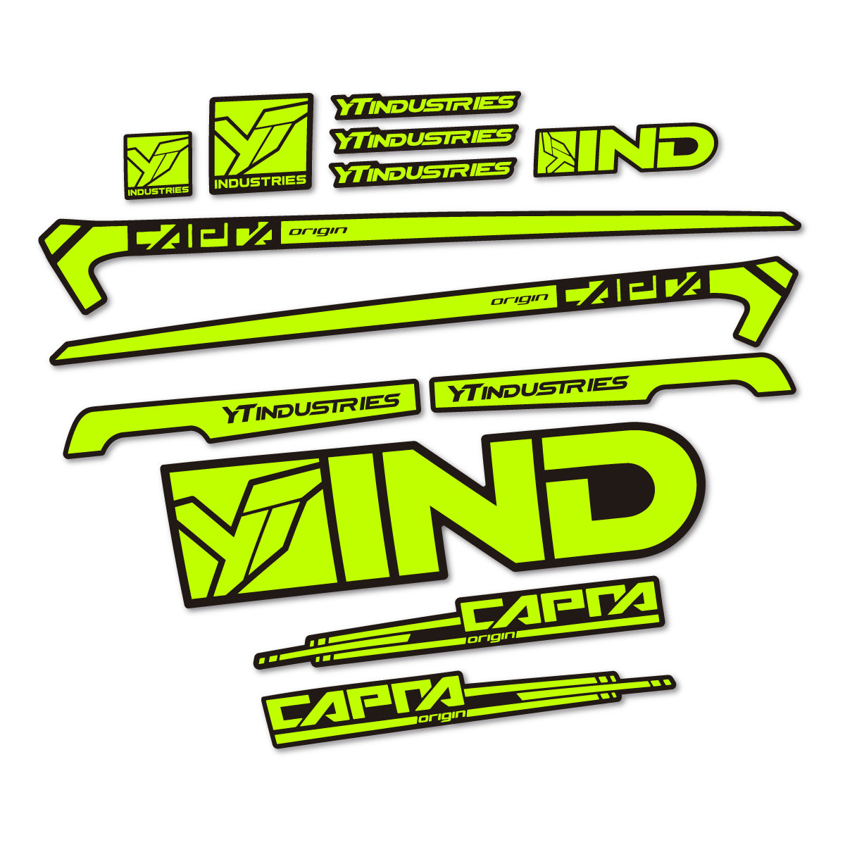 Stickers cadre vélo YT Capra AL 2015 autocollant vinyle