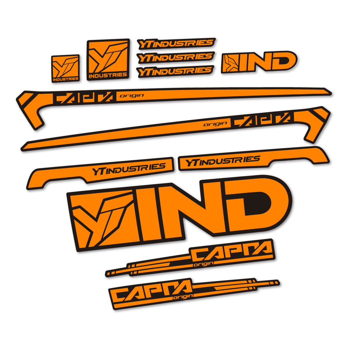 Stickers cadre vélo YT Capra AL 2015 autocollant vinyle