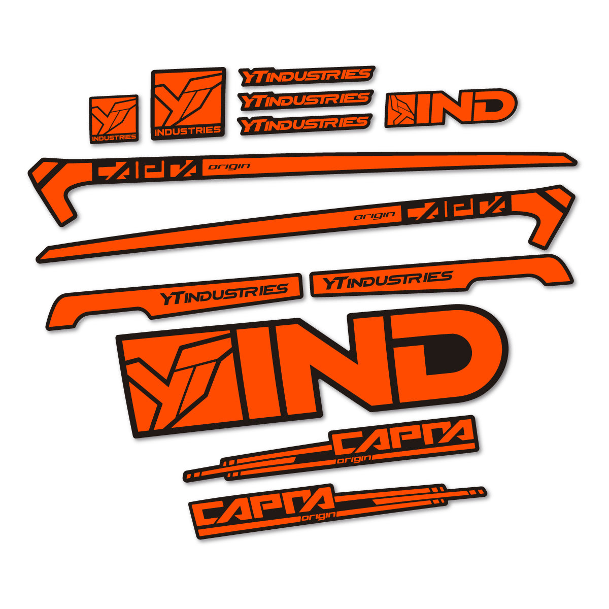 Stickers cadre vélo YT Capra AL 2015 autocollant vinyle