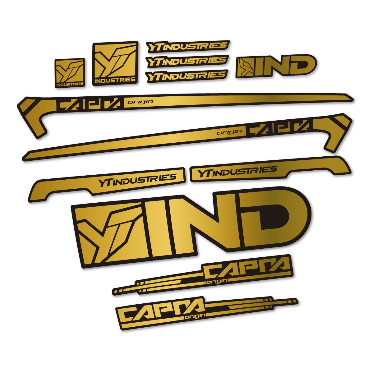 Stickers cadre vélo YT Capra AL 2015 autocollant vinyle