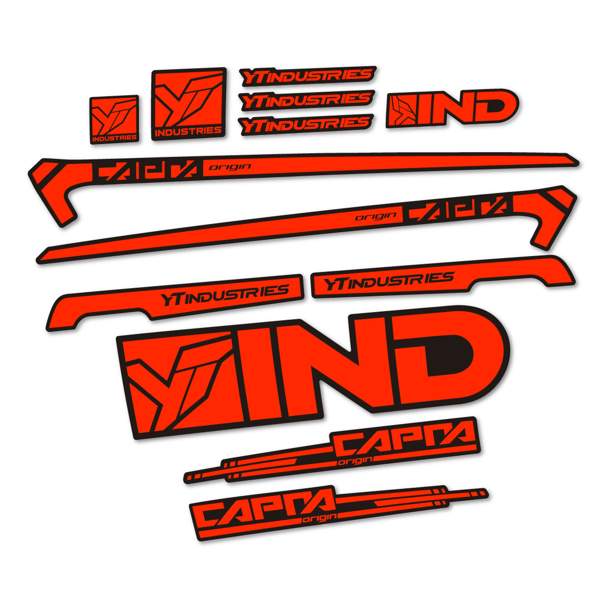 Stickers cadre vélo YT Capra AL 2015 autocollant vinyle
