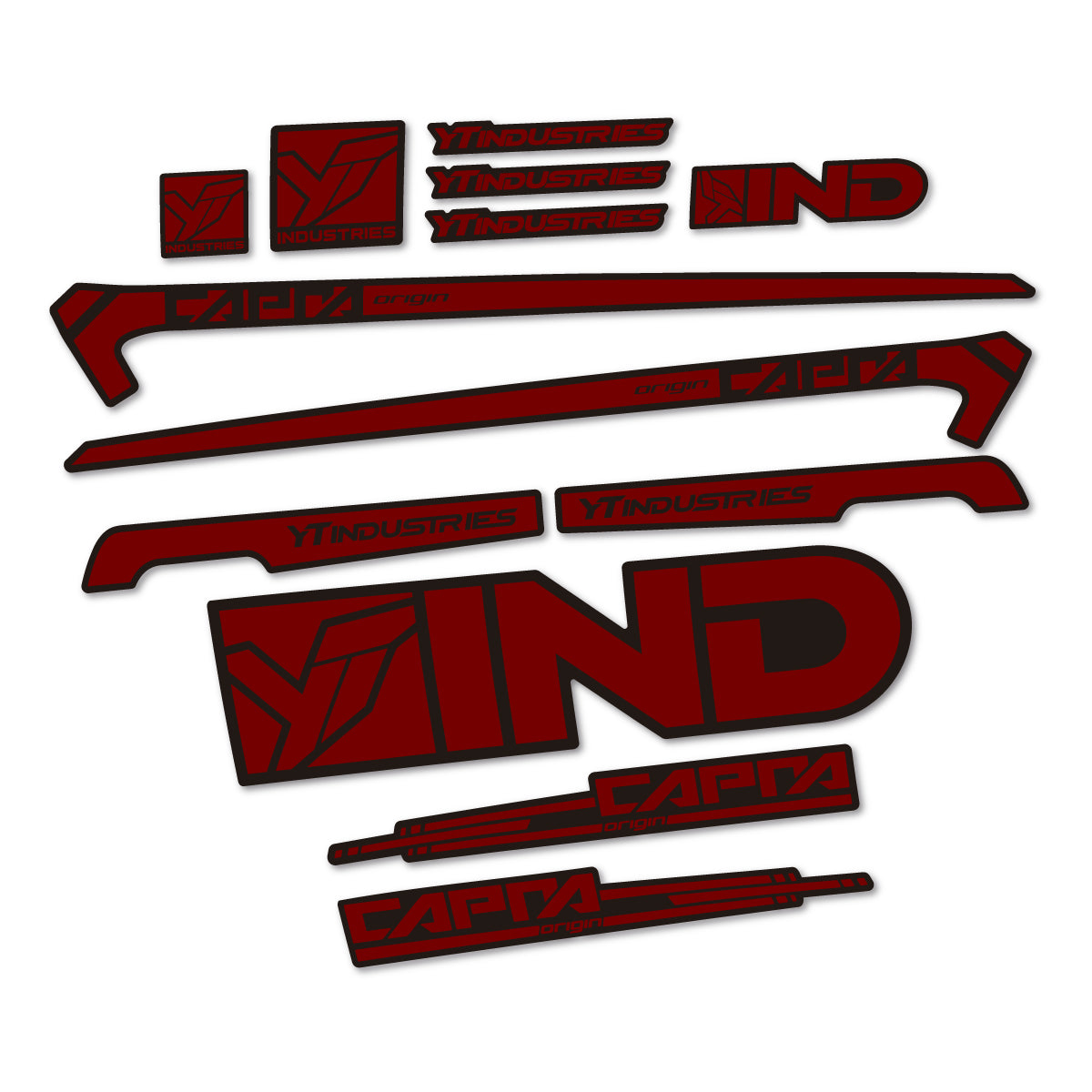 Stickers cadre vélo YT Capra AL 2015 autocollant vinyle