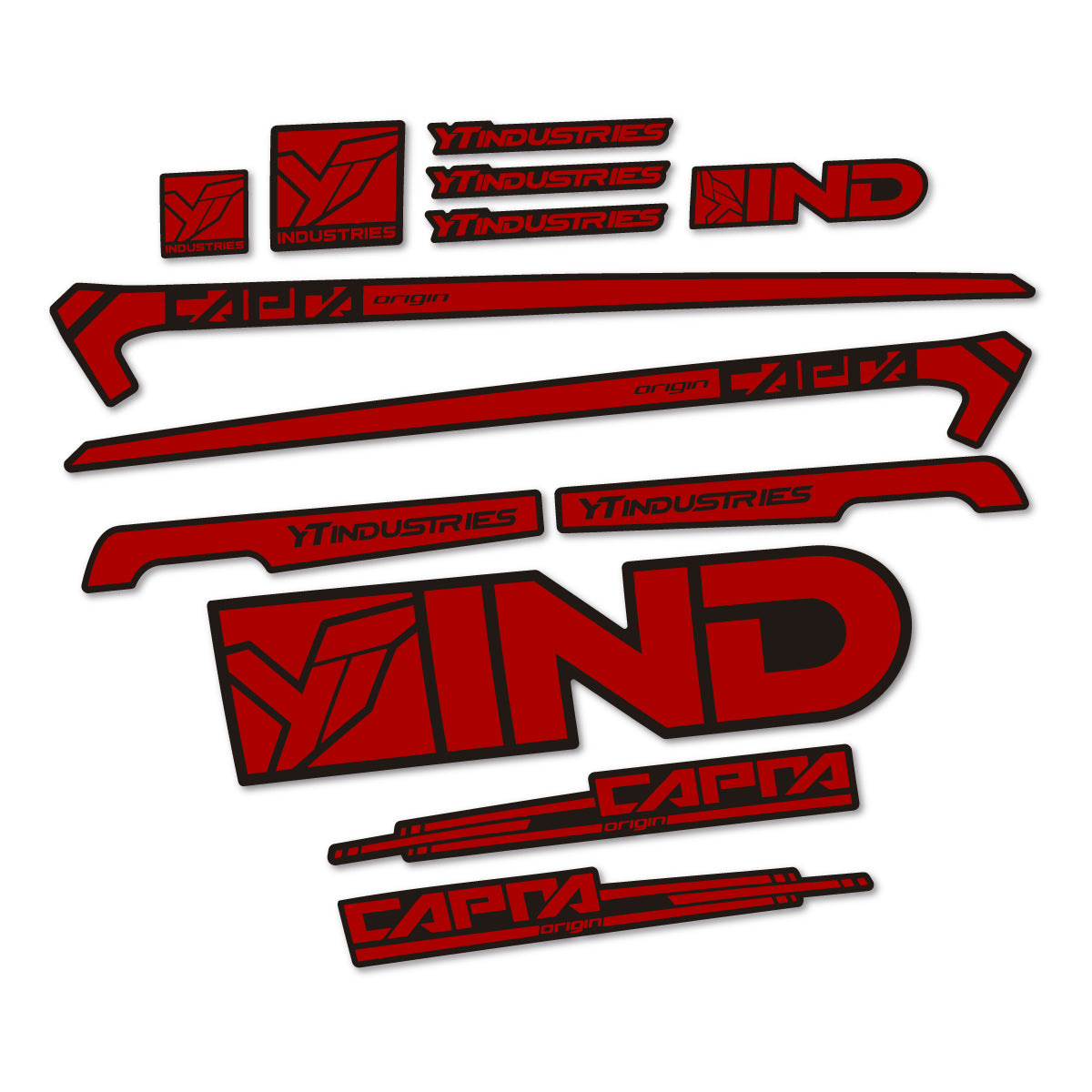 Stickers cadre vélo YT Capra AL 2015 autocollant vinyle