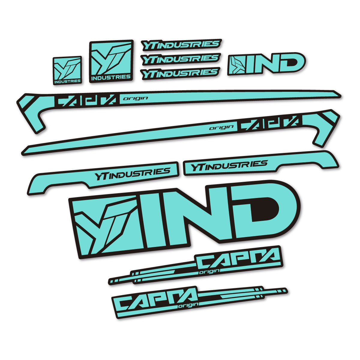 Stickers cadre vélo YT Capra AL 2015 autocollant vinyle