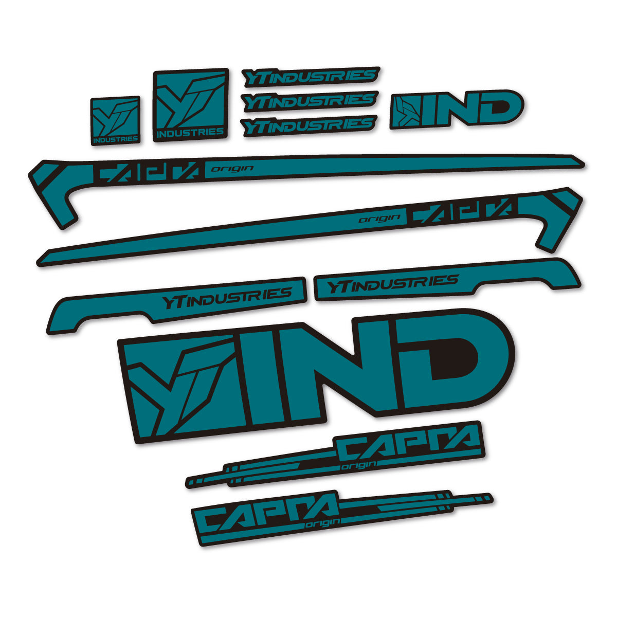 Stickers cadre vélo YT Capra AL 2015 autocollant vinyle