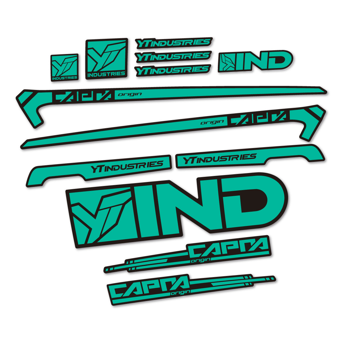 Stickers cadre vélo YT Capra AL 2015 autocollant vinyle