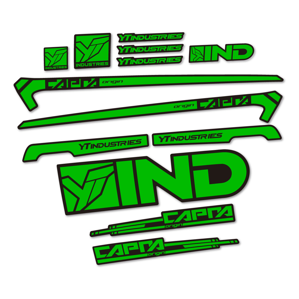 Stickers cadre vélo YT Capra AL 2015 autocollant vinyle