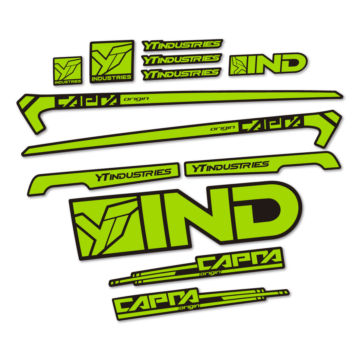 Stickers cadre vélo YT Capra AL 2015 autocollant vinyle