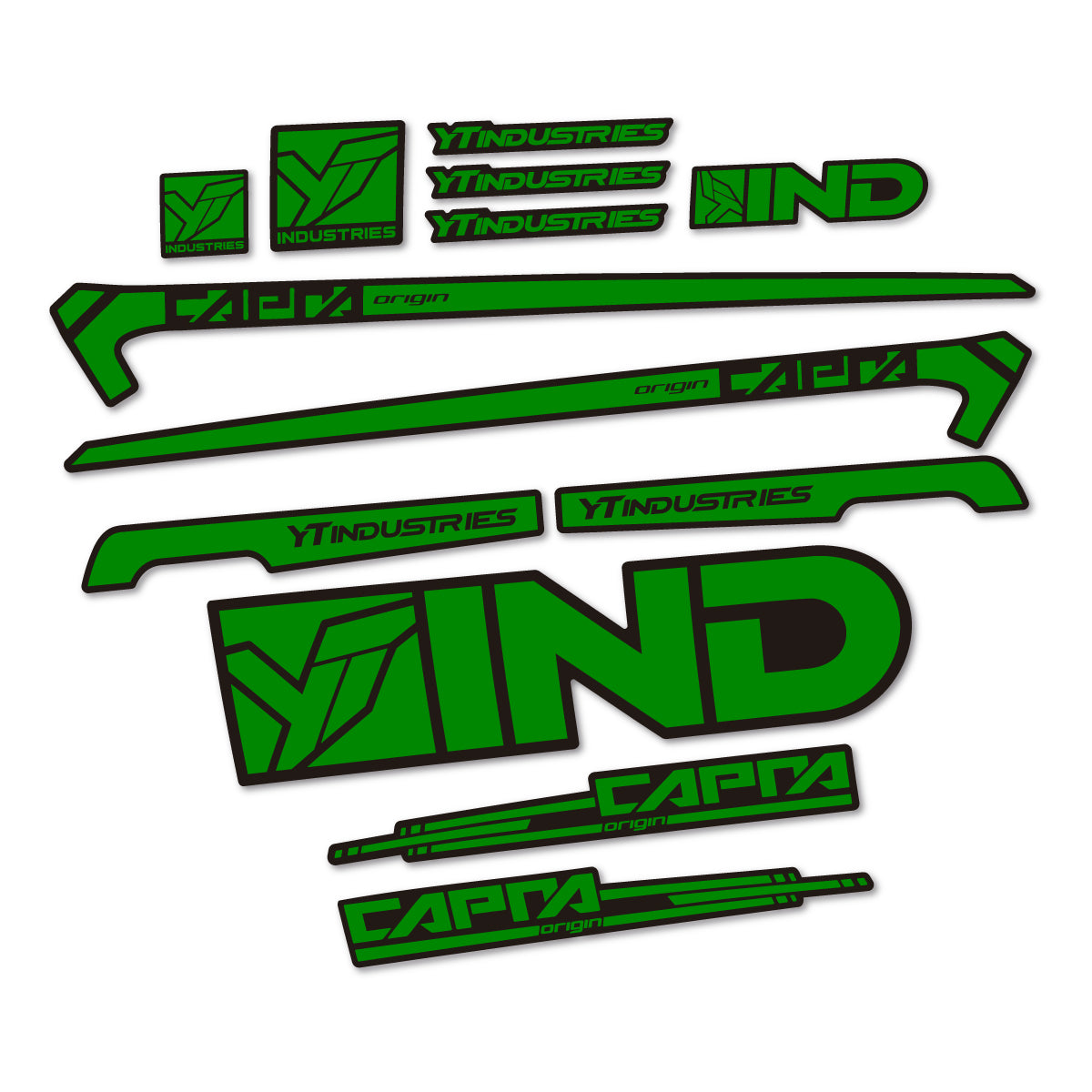 Stickers cadre vélo YT Capra AL 2015 autocollant vinyle