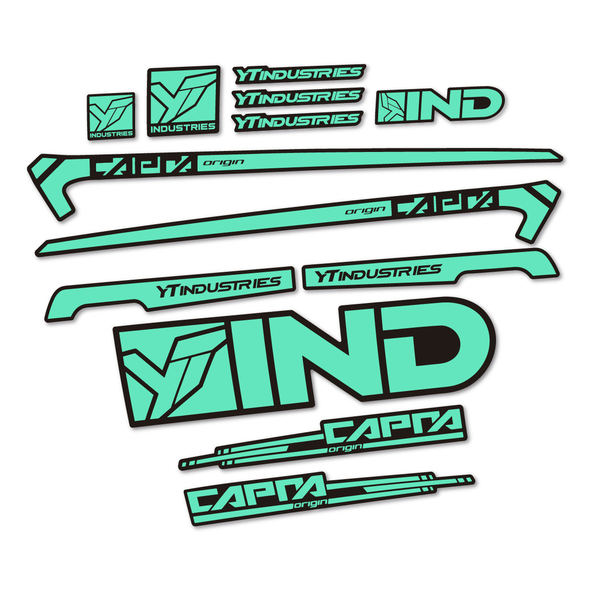 Stickers cadre vélo YT Capra AL 2015 autocollant vinyle