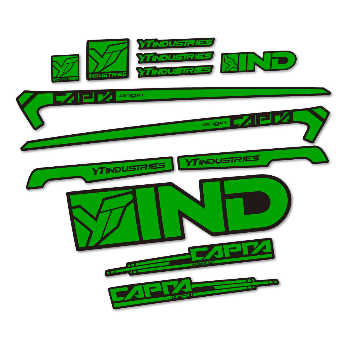Stickers cadre vélo YT Capra AL 2015 autocollant vinyle