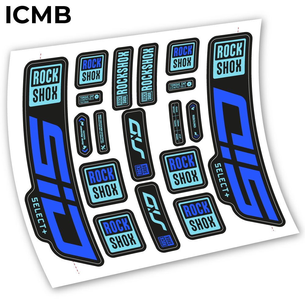 Stickers Sid Select Plus 2021 compatibles Autocollants fourche VTT