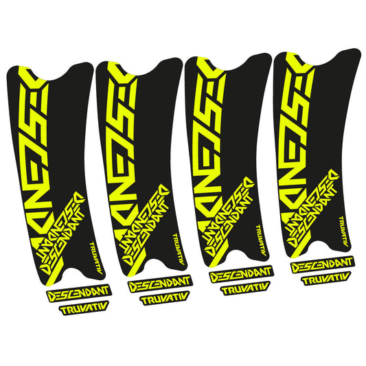 Stickers Truvativ Descendant Carbon compatibles Autocollants pédalier