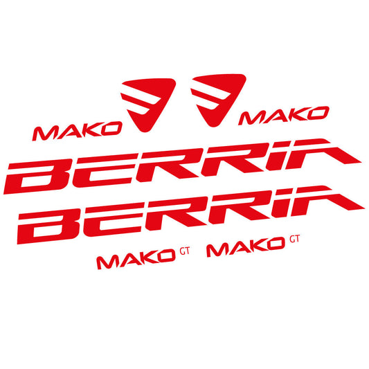 Stickers Berria Mako GT compatibles - Autocollants cadre vélo