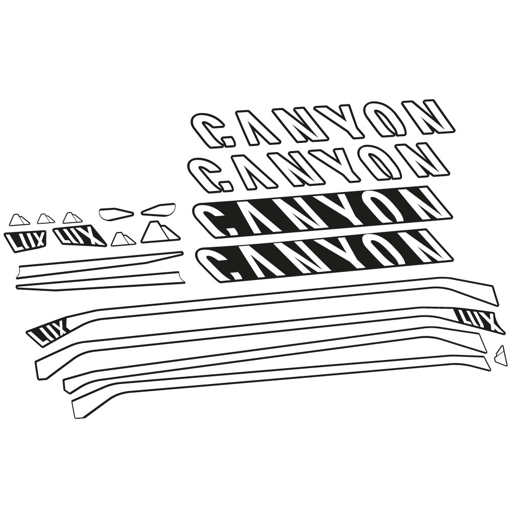 Stickers Canyon Lux CF 7 2021 compatibles Autocollants cadre
