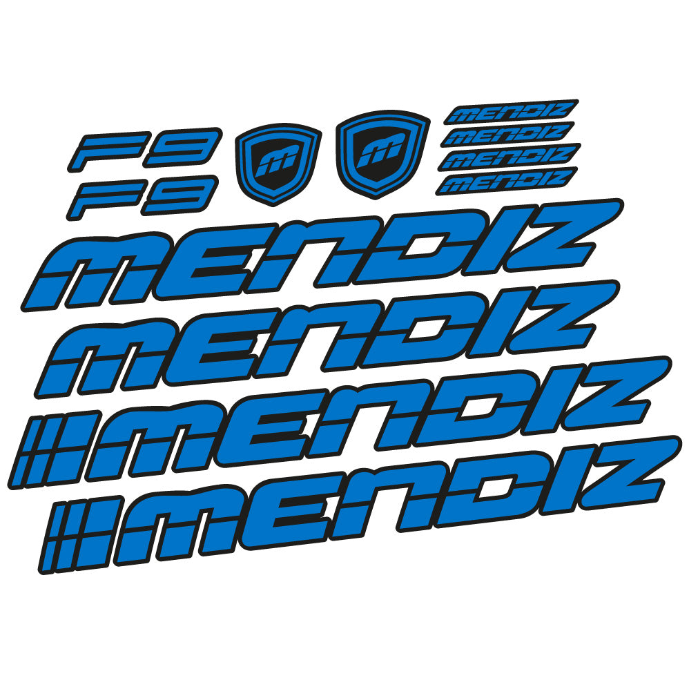 Stickers Mendiz F9 2021 compatibles Autocollants cadre