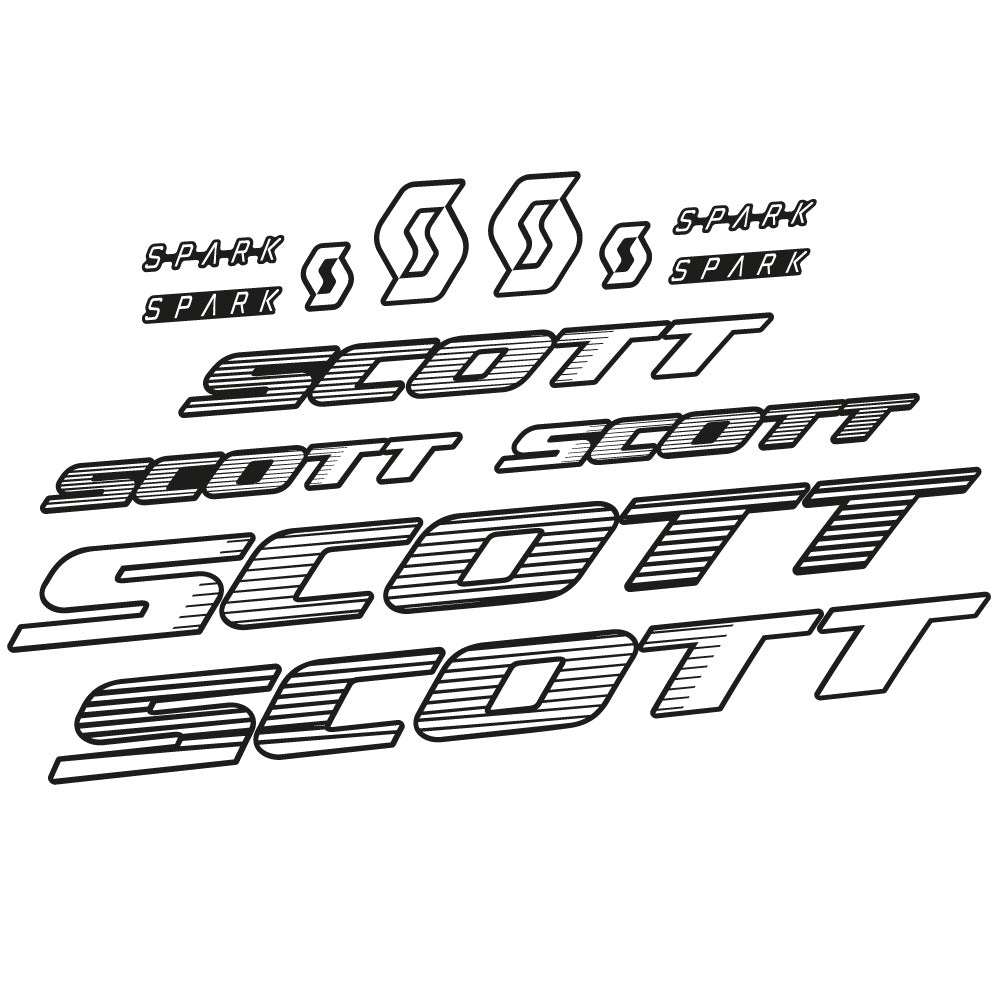 Stickers Scott Spark RC 2022 compatibles Autocollants cadre Route