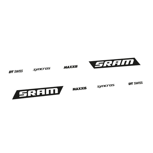 Stickers Scott Spark RC WC Sram DT Swiss Maxxis Syncross compatibles - Autocollants cadre vélo