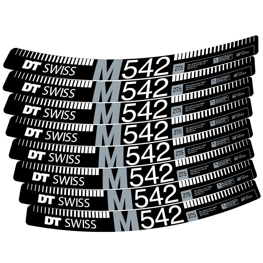 Stickers DT Swiss M542 compatibles Autocollants roues VTT 29"