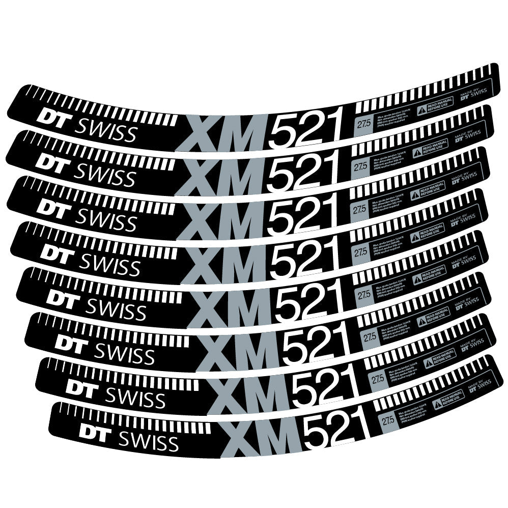 Stickers DT Swiss XM521 compatibles Autocollants roues VTT 29"