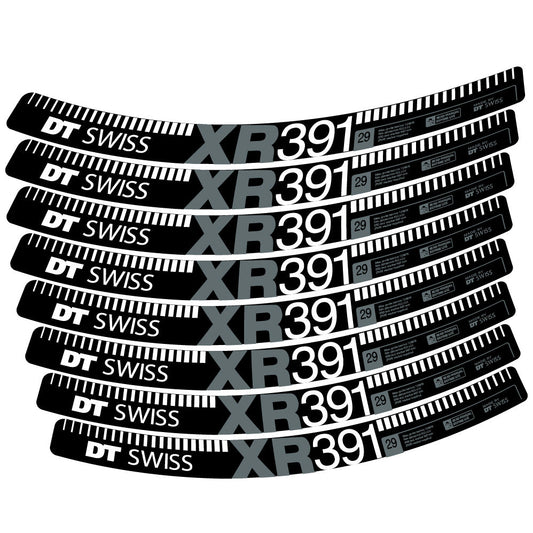 Stickers DT Swiss XR391 compatibles - Autocollants roue vélo VTT