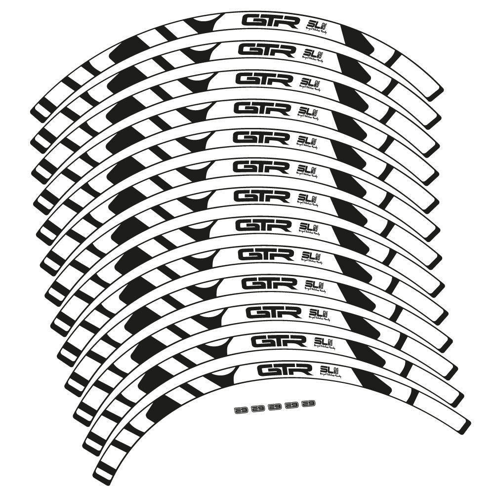 Stickers Gurpil GTR Tubeless Ready SL20 Boost compatibles Autocollants roues VTT 29"