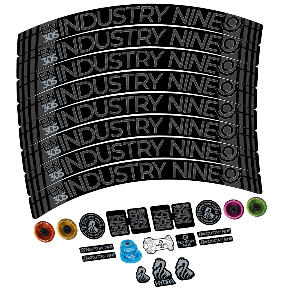 Stickers Industry Nine Enduro 305 V3 compatibles - Autocollants roue vélo VTT