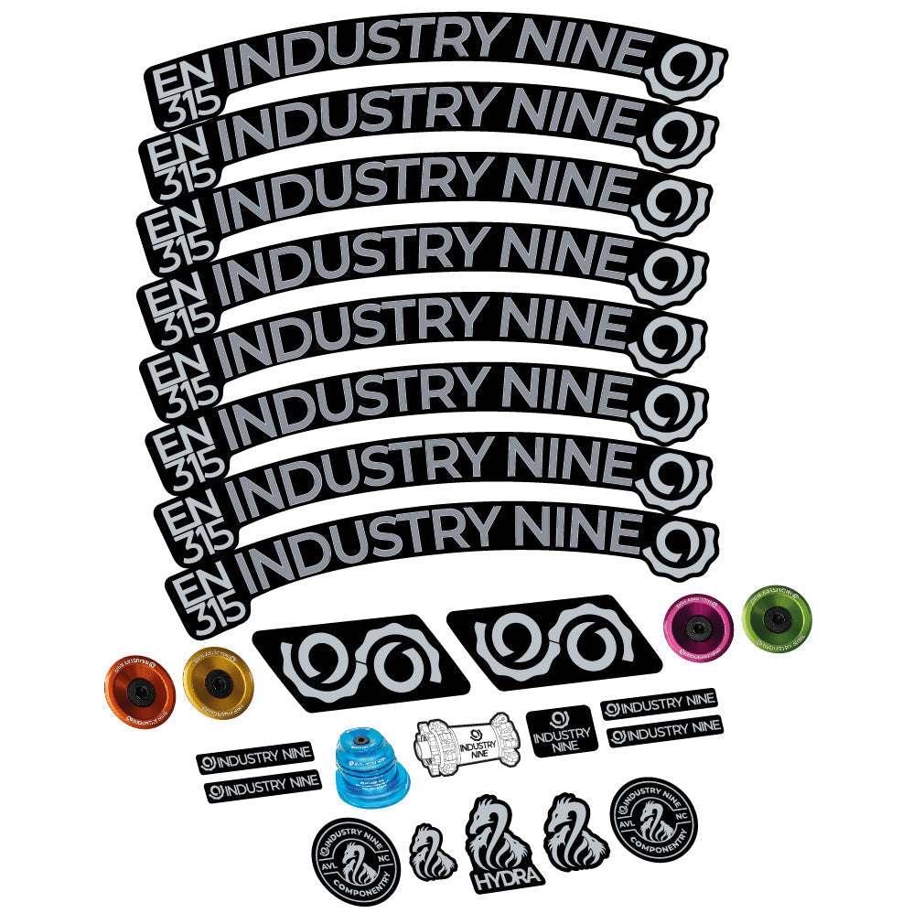 Stickers Industry Nine Enduro 315 Carbon compatibles Autocollants roues VTT 29"