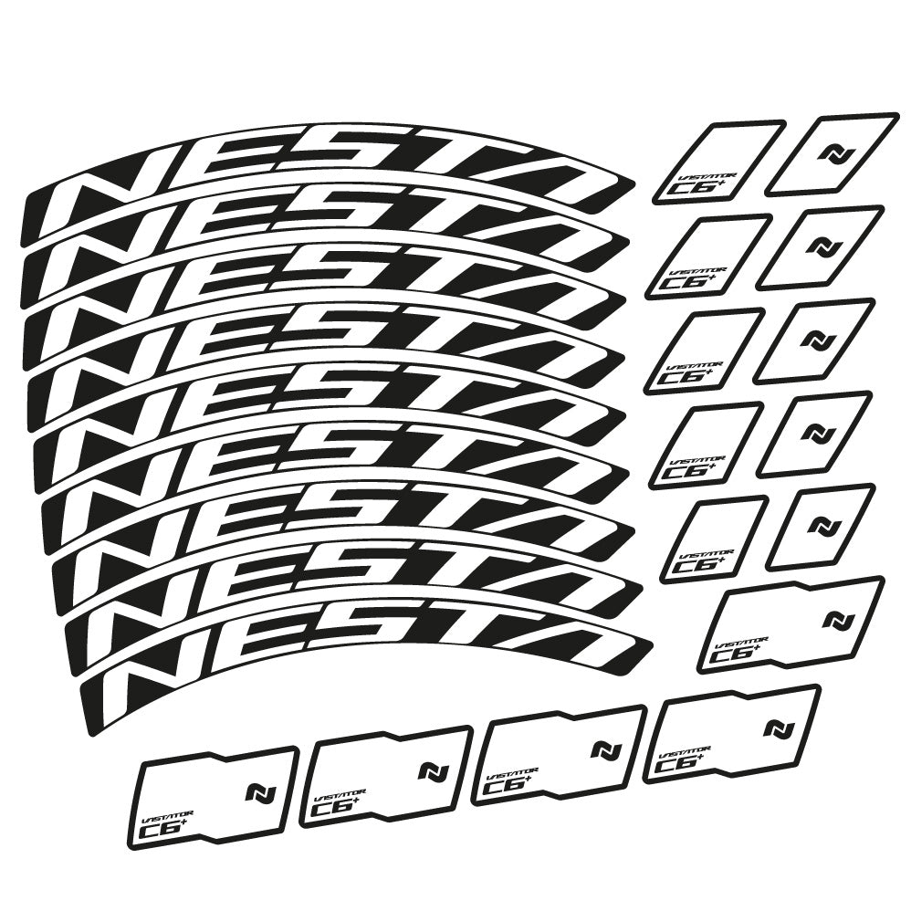 Stickers Nesta Vastator C6 compatibles Autocollants roues VTT 29"