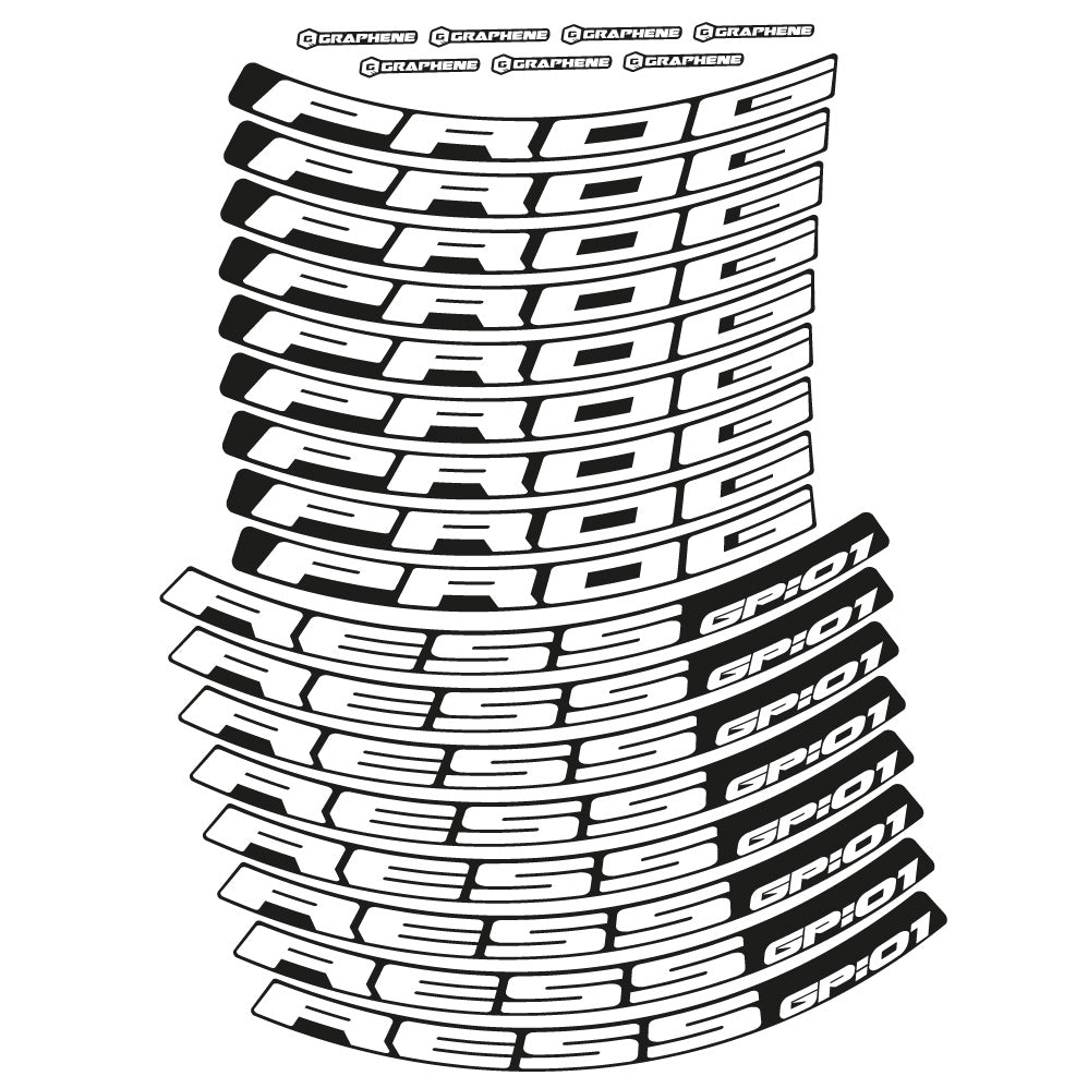 Stickers Progress GP:01 compatibles Autocollants roues VTT 29"