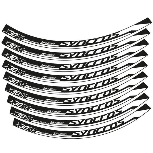 Stickers Syncross X30SE compatibles - Autocollants roue vélo VTT