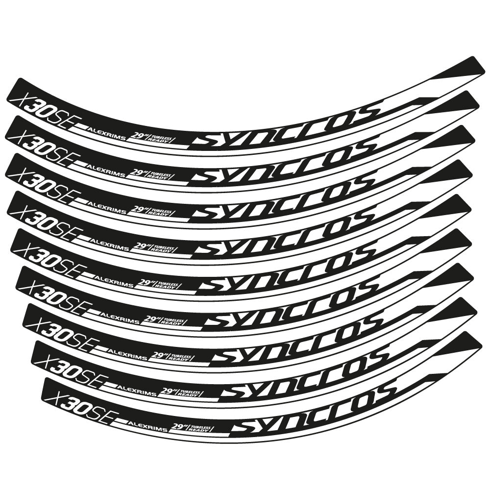 Stickers Syncross X30SE compatibles Autocollants roues VTT 29"