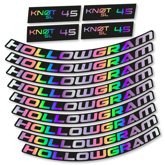 Stickers Hollowgram Knot SL 45 compatibles - Autocollants roue vélo route