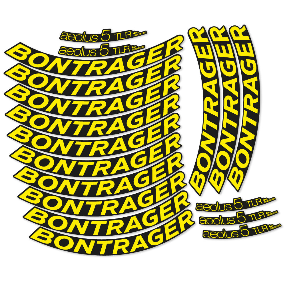 Stickers Bontrager Aeolus 5 TLR D3 compatibles Autocollants roues Route