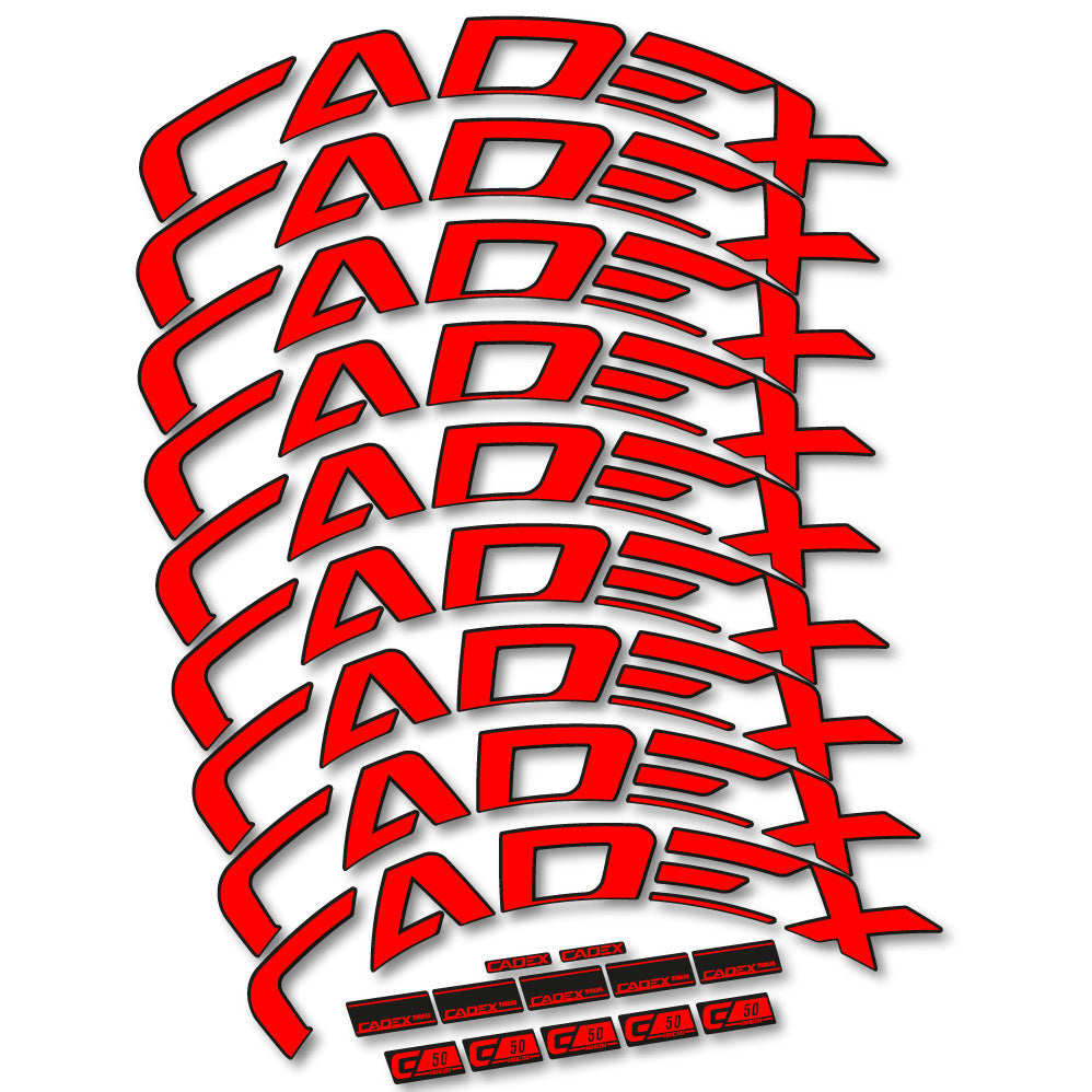 Stickers Cadex 50 Ultra Disc compatibles Autocollants roues Route