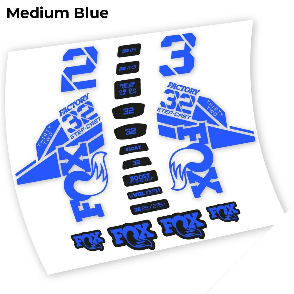 Stickers Fox 32 Kashima 2021 compatibles Autocollants fourche 29"