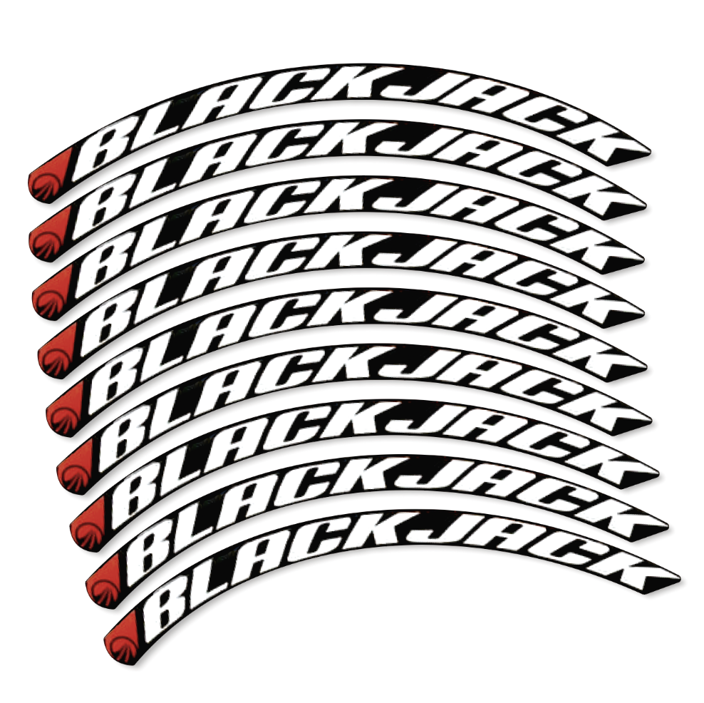 Stickers Compatible Decal Blackjack 2025 compatibles - Autocollants roue vélo route