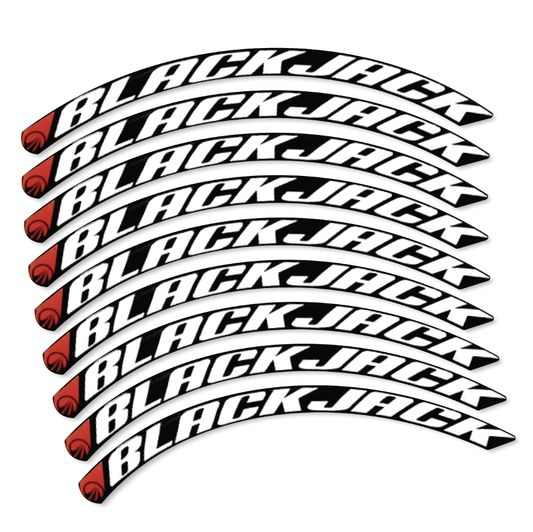 Stickers Compatible Decal Blackjack 2025 compatibles - Autocollants roue vélo route