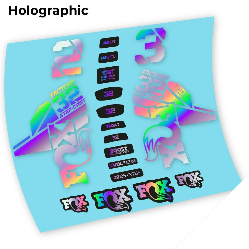 Stickers Fox 32 Kashima 2021 compatibles Autocollants fourche 29"