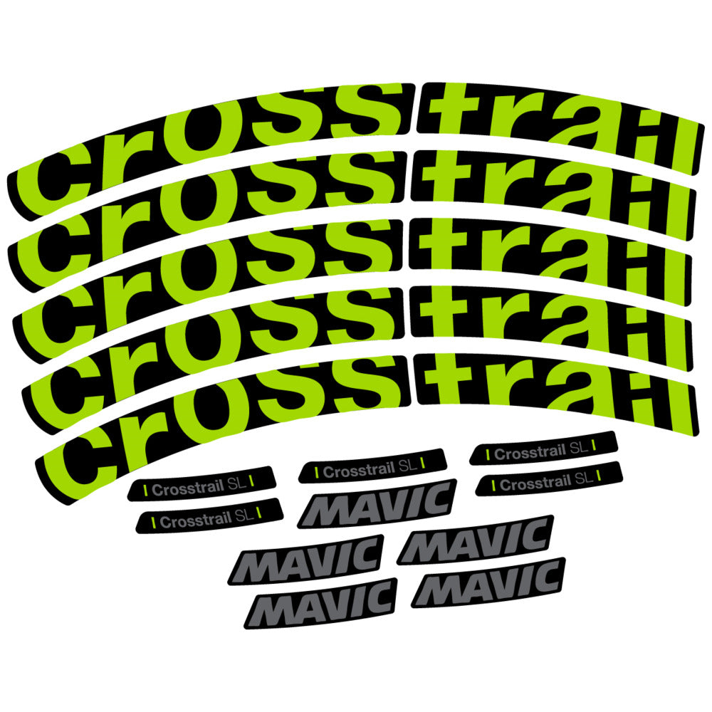 Stickers Compatible Decal Mavic Crosstrail SL 2025 compatibles - Autocollants roue vélo VTT