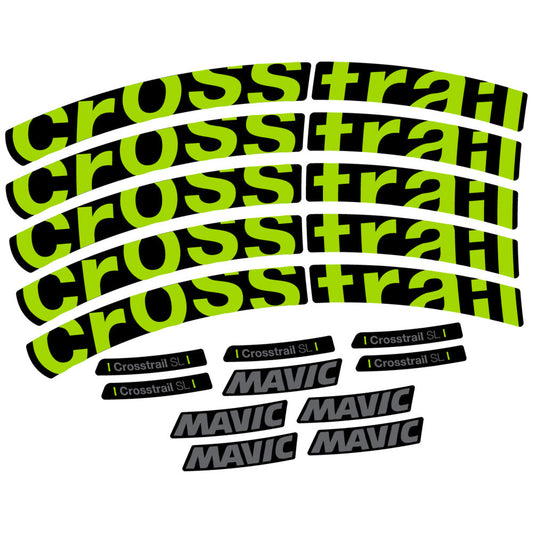 Stickers Compatible Decal Mavic Crosstrail SL 2025 compatibles - Autocollants roue vélo VTT