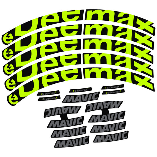 Stickers Compatible Decal Mavic E-Deemax 2025 compatibles - Autocollants roue vélo VTT